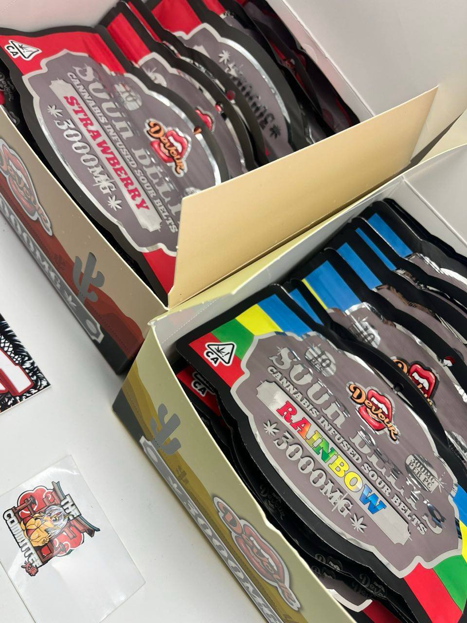 DEVOUR SOUR BELTS EDIBLES 3000MG CANNABIS INFUSED DEVOUR SOUR BELTS EDIBLES 3000MG CANNABIS INFUSED