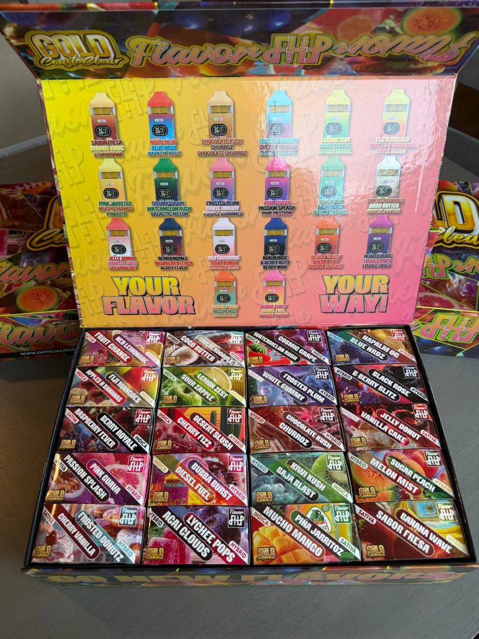 GOLD COAST CLEAR 2G FLAVOR FLIP DISPOSABLE GOLD COAST CLEAR 2G FLAVOR FLIP DISPOSABLE