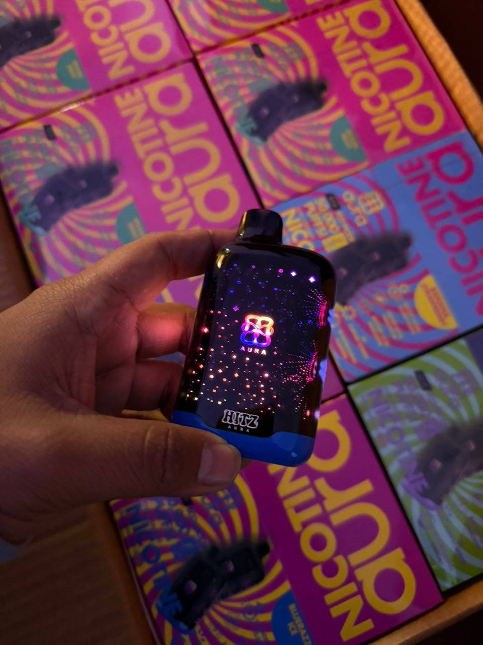 HITZ NICOTINE AURA DISPOSABLE 5OOOO PUFFS HITZ NICOTINE AURA DISPOSABLE 5OOOO PUFFS