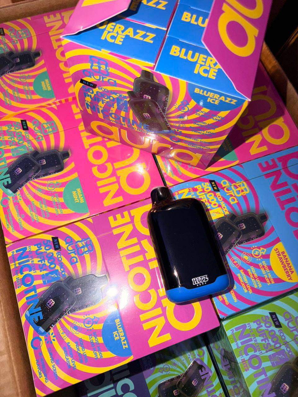 HITZ NICOTINE AURA DISPOSABLE 5OOOO PUFFS HITZ NICOTINE AURA DISPOSABLE 5OOOO PUFFS