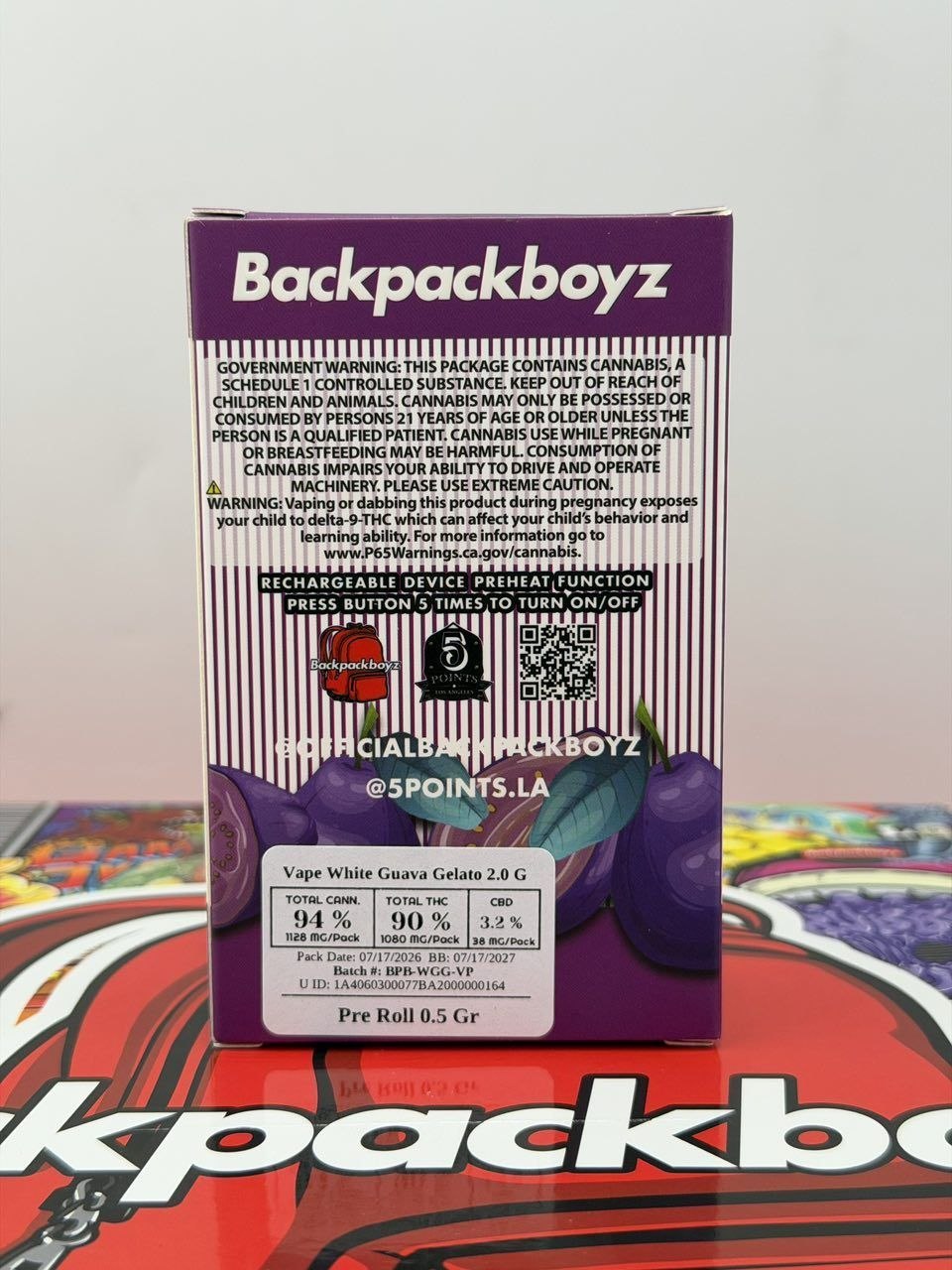 order BACKPACK BOYZ 2G DISPOSABLE BACKPACK BOYZ 2G DISPOSABLE online